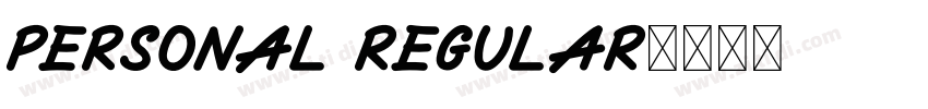 PERSONAL Regular字体转换
